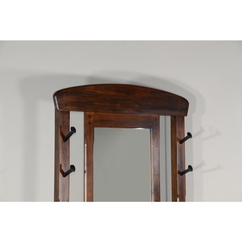 Sunny Designs 78 4-hook Farmhouse Wood Hall Tree