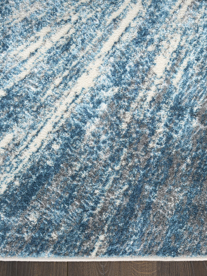 Ambiance AMI01 Blue/Silver 3'11" x 5'11" Rug