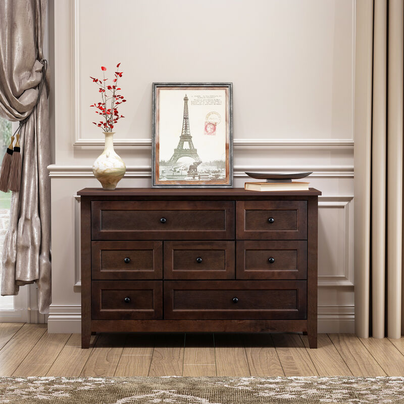 Gewnee Solid Wood spray-painted drawer dresser bar console table lockers