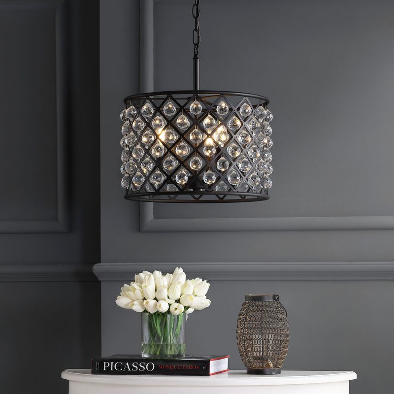 Gabrielle Crystal/Metal LED Pendant