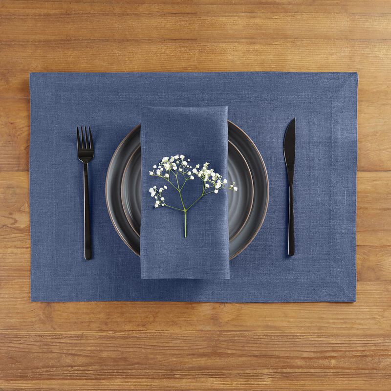 Solino Home 100% Pure Linen Cloth Napkins 20 x 20 Inch Set of 4 | Diana Dinner Napkins