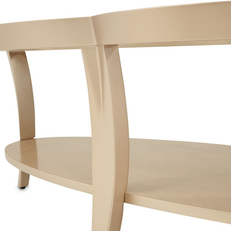 Michael Amini Malibu Crest Cocktail Table - Chardonnay