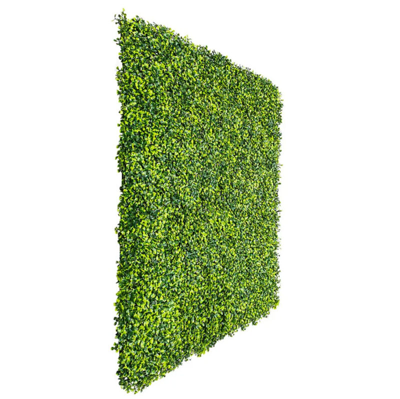 Artificial Mixed Boxwood Hedge Panel Wall 40" x 40" 11SQ FT Commercial Grade UV Resistant