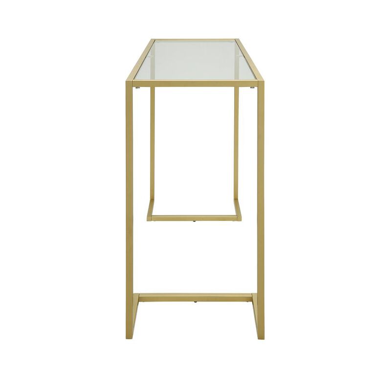 Carolina Living Monaco Glass Top Console Table - Gold