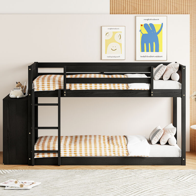 Merax Modern Bunk Bed with 4 Drawers