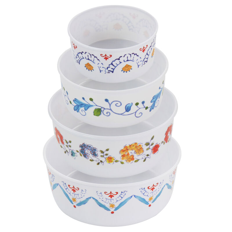 Gibson Home 8 Piece Anaya Round Nesting Food Storage Set