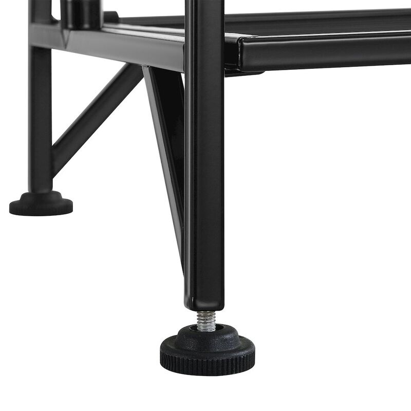 Convenience Concepts Xtra Storage 4 Tier Folding Metal Shelves with Set of 2 Extension Shelves