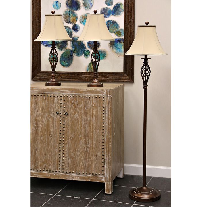 Barcley 2 Table Lamp 1 Floor Lamp