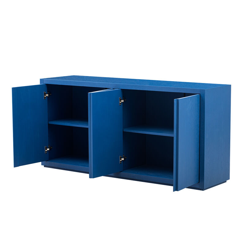 Merax 4-Door Cabinet Sideboard with Ash Veneer