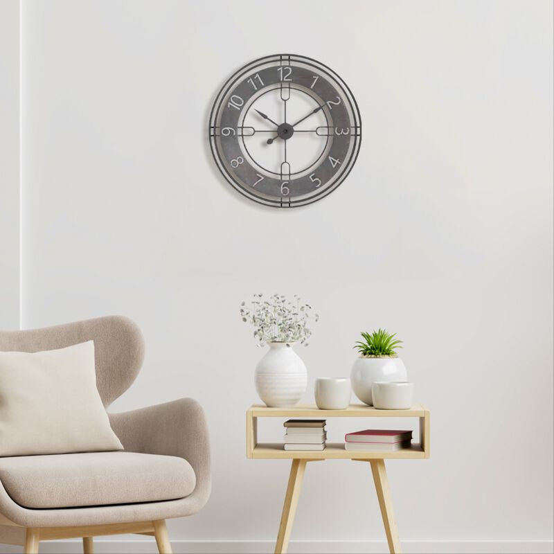 Antique Gray Casual Wall Clock
