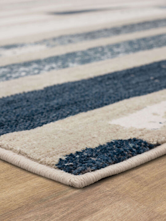 Rendition by Stacy Garcia Home Revelation Majolica Blue 5' 3" X 7' 10" Rug