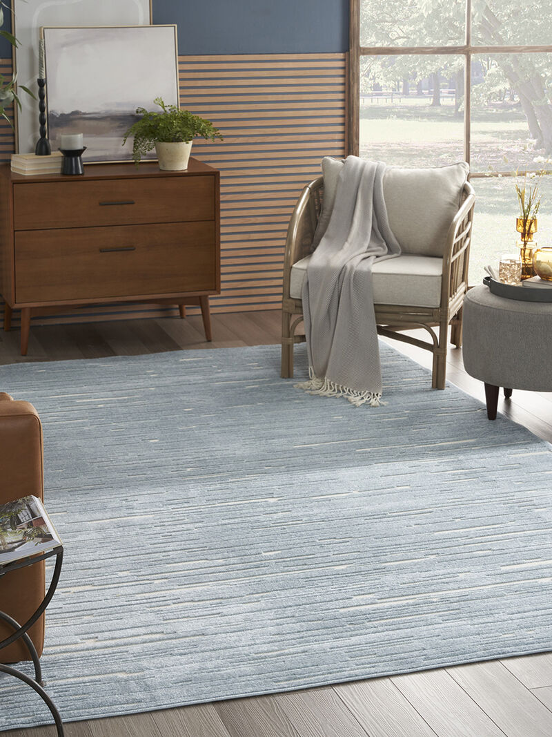 Care Free CAF04 Blue 7'10" x 9'10" Rug