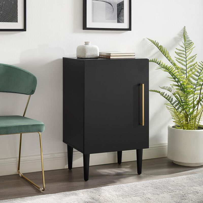 Crosley Furniture Everett Record Player Stand Matte Black