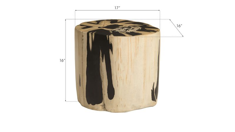 Cast Petrified Wood Stool