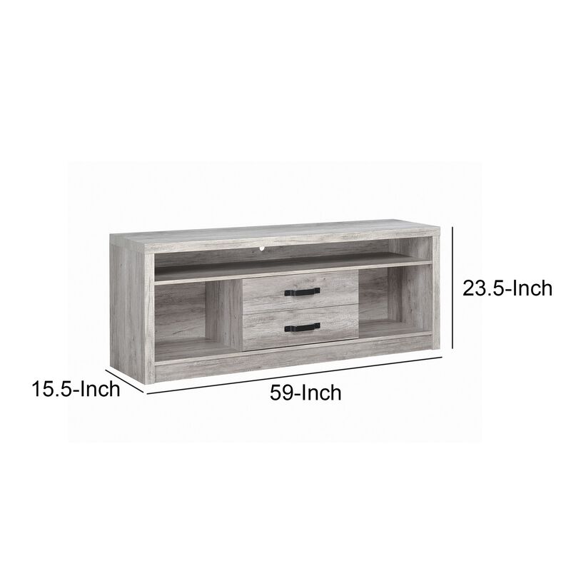Fantastic Gray driftwood tv console-Benzara