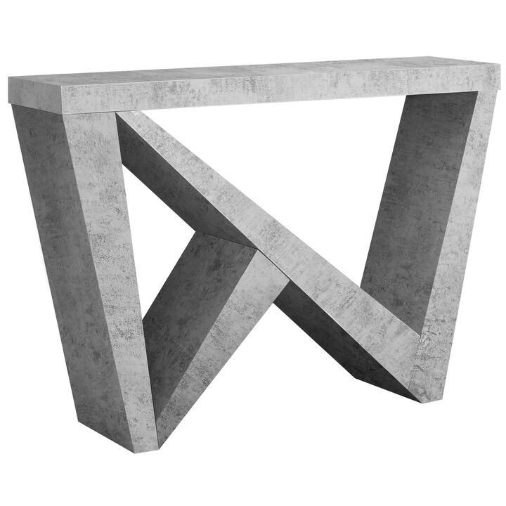 Monarch Specialties I 2436 Accent Table, Console, Entryway, Narrow, Sofa, Living Room, Bedroom, Laminate, Grey, Contemporary, Modern