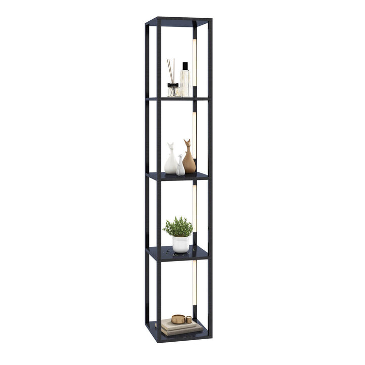 64 Inches Floor Lamp with 3-Level Dimmable LED Bulbs and Rotatable LED Poles