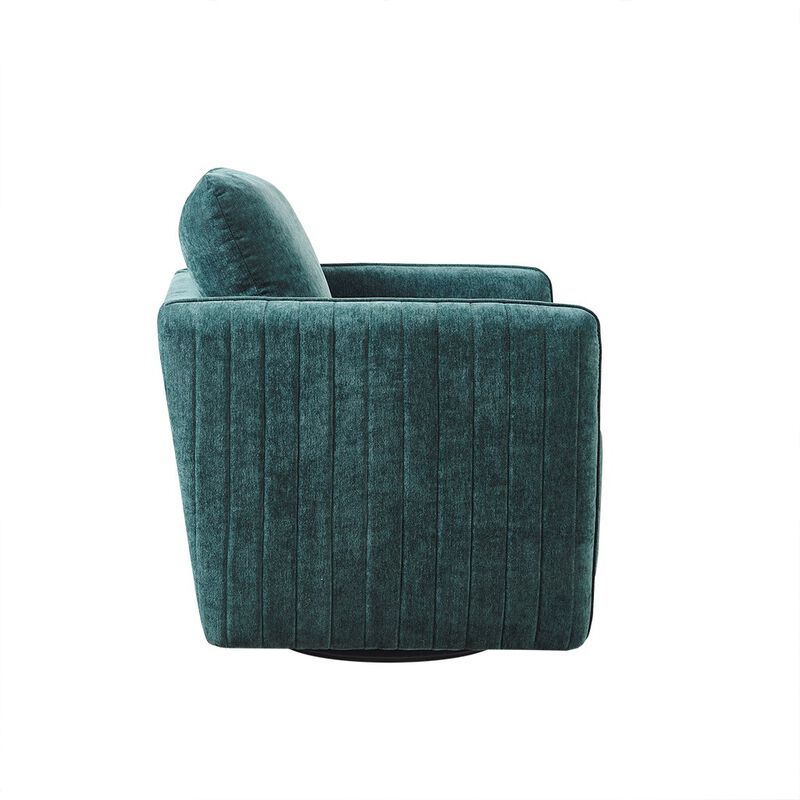 Gracie Mills Jaylah Upholstered 360° Swivel Chair