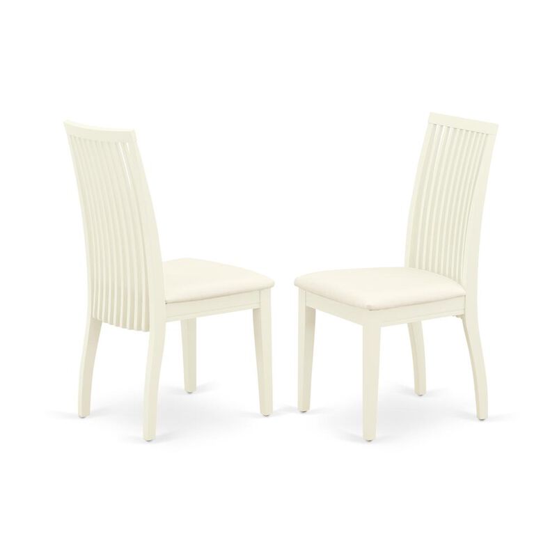 East West Furniture Dining Chair Linen White, IPC-LWH-C