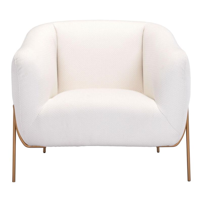 Belen Kox Micaela Arm Chair, Ivory & Gold, Belen Kox