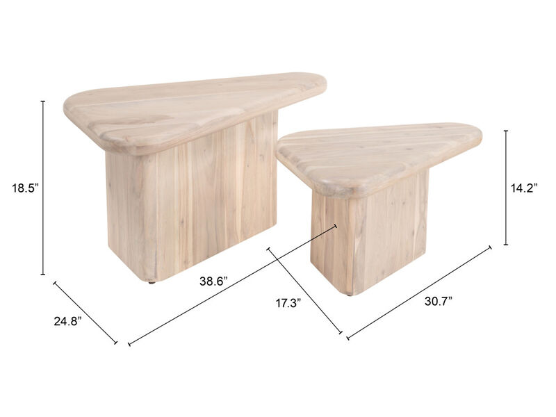 Navidic Coffee Table Set (2-Piece) Natural