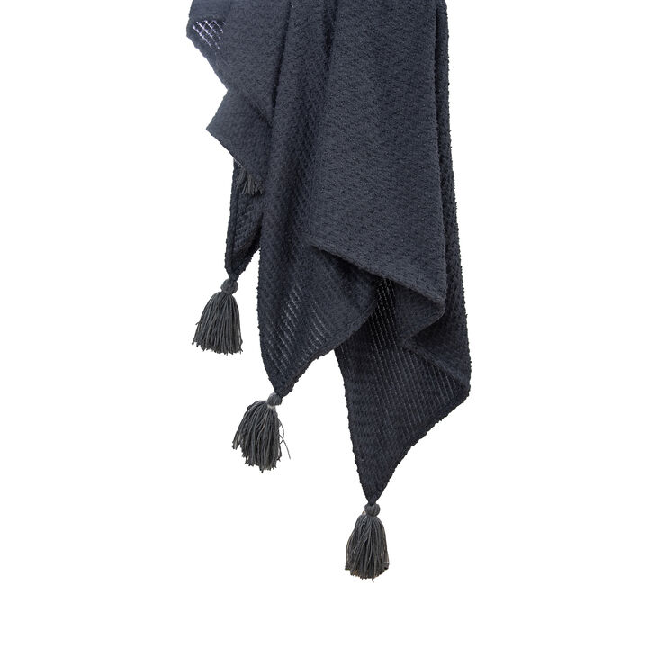 Gray 50" x 60" Throw Blanket