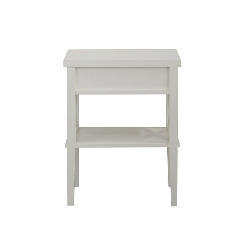 Comfort Pointe Marta White Nightstand