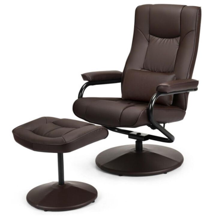 Swivel Recliner Chair Comfortable Armchair for Lounging and Relaxation