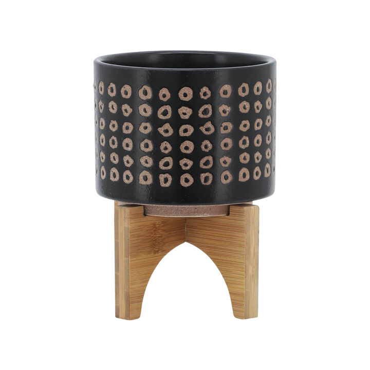 Ceramic 5" Planter On Stand