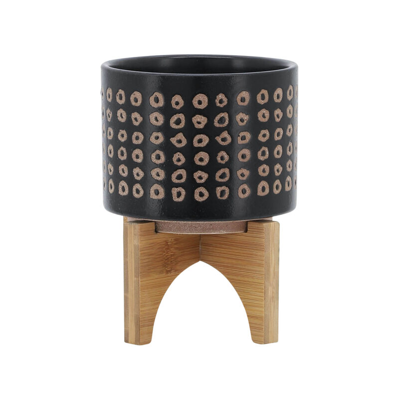 Ceramic 5" Planter On Stand