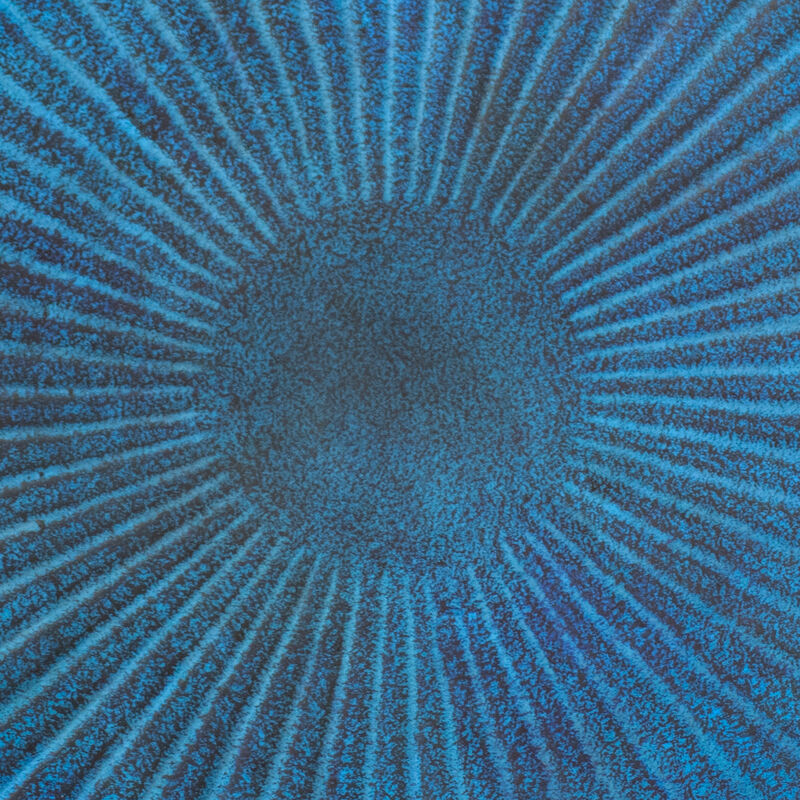 Sunnydaze Art Deco Sunburst Metal Bird Bath - Blue Patina - 14 in