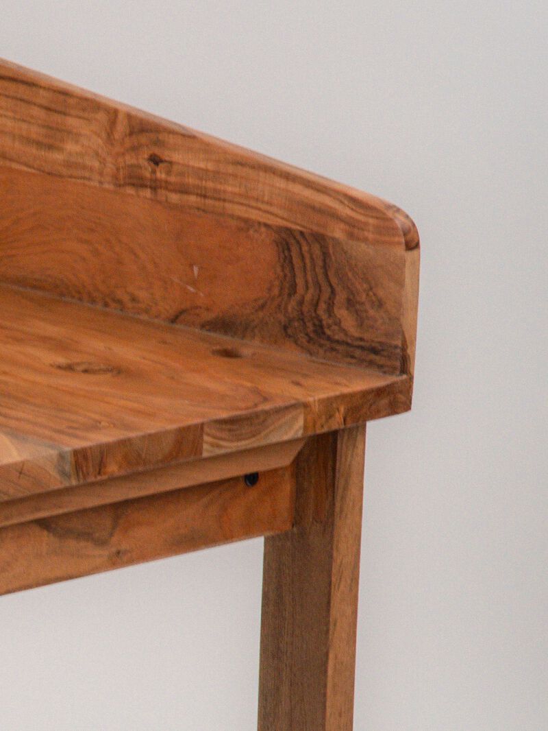 Handmade Eco-Friendly Modern Wood Light Walnut Rectangle Desks 82"x77"X60" From BBH Homes