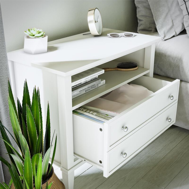 Ameriwood Home Franklin Wide Nightstand with Drawer