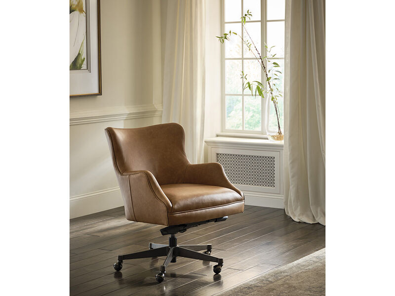 Blake Caramel Leather Desk Chair