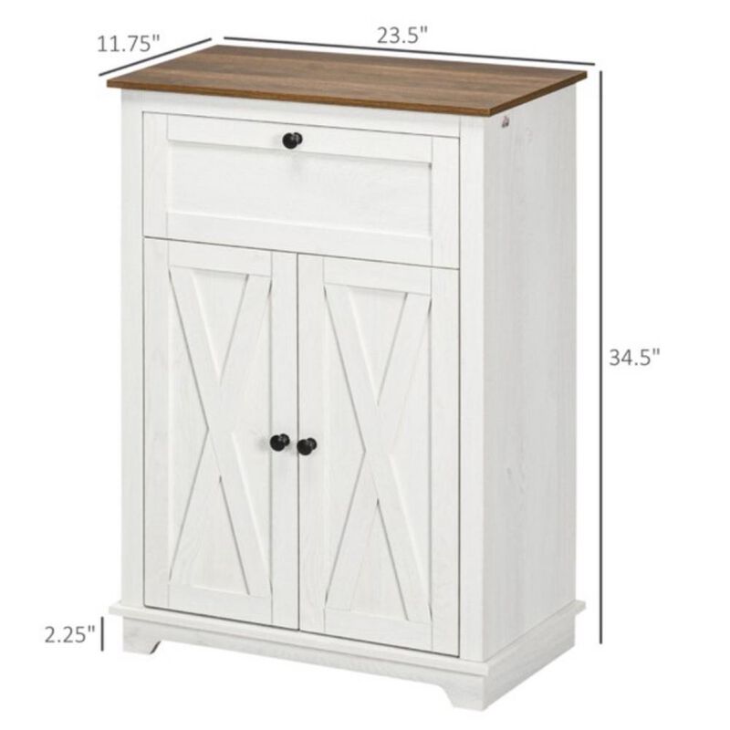 Modern Kitchen Sideboard Buffet, Storage Cabinet & Coffee Bar with Shelves and Drawers