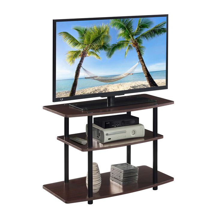 Convenience Concepts Designs2Go No Tools 3 Tier TV Stand Espresso/Black