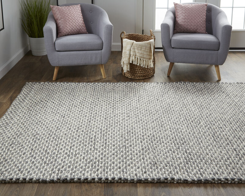 Berkeley 0812F Gray/Ivory 5' x 8' Rug