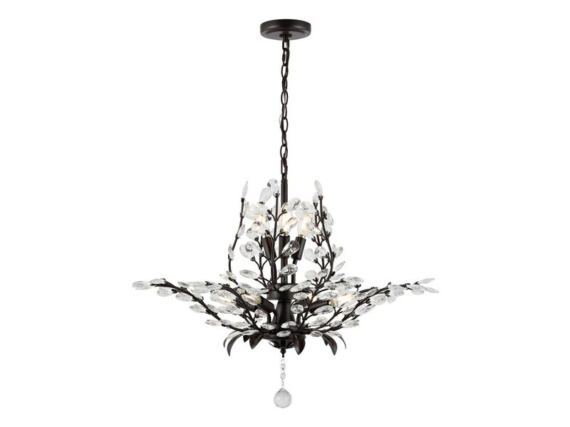 Diantha 7-Light Contemporary Bohemian Iron/Acrylic LED Pendant