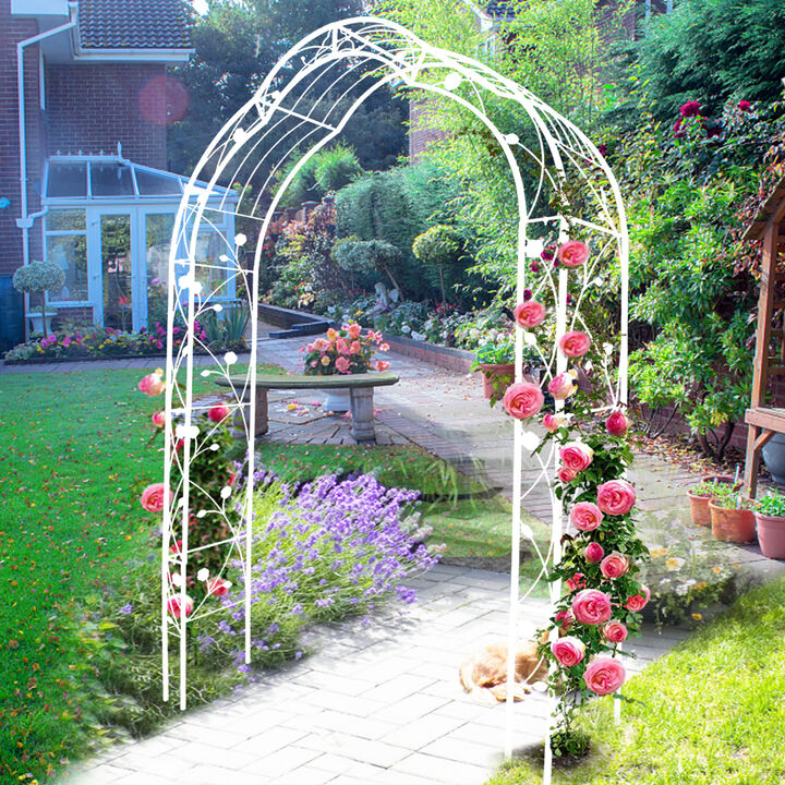 Streamdale Customizable Metal Garden Arch for Weddings and Events