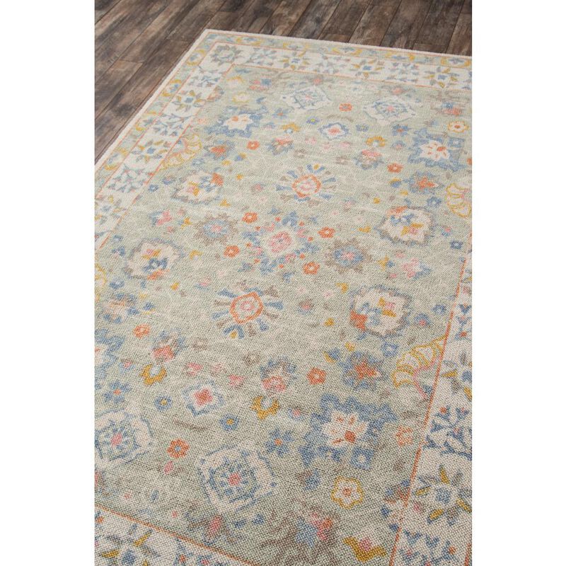 Momeni Traditional Rectangle Area Rug, Light Blue, 7'9 X 9'10