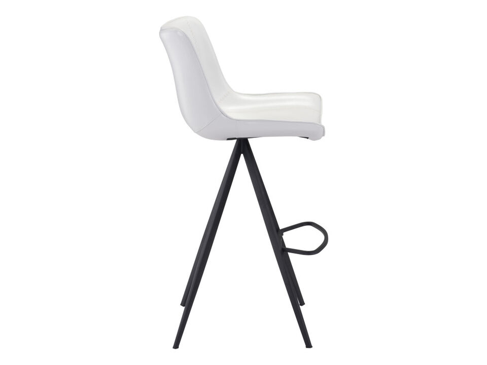 Aki Barstool (Set of 2) White & Black