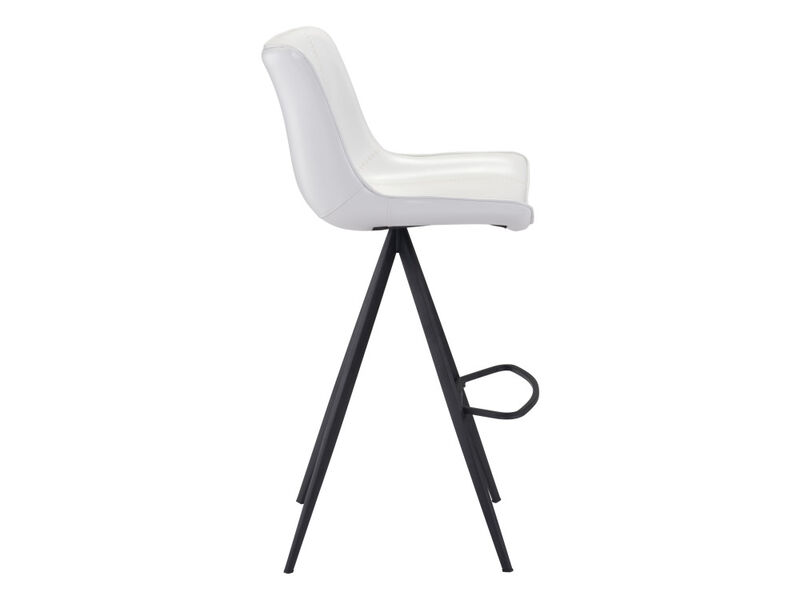 Aki Barstool (Set of 2) White & Black