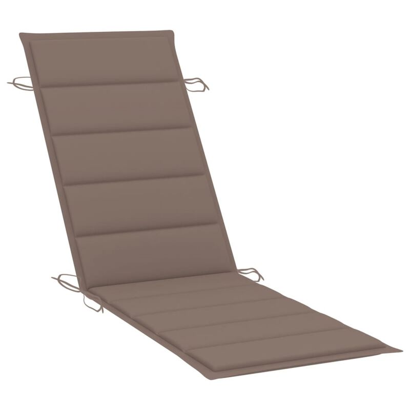 vidaXL Sun Lounger Cushion Taupe 73.2"x22.8"x1.6"