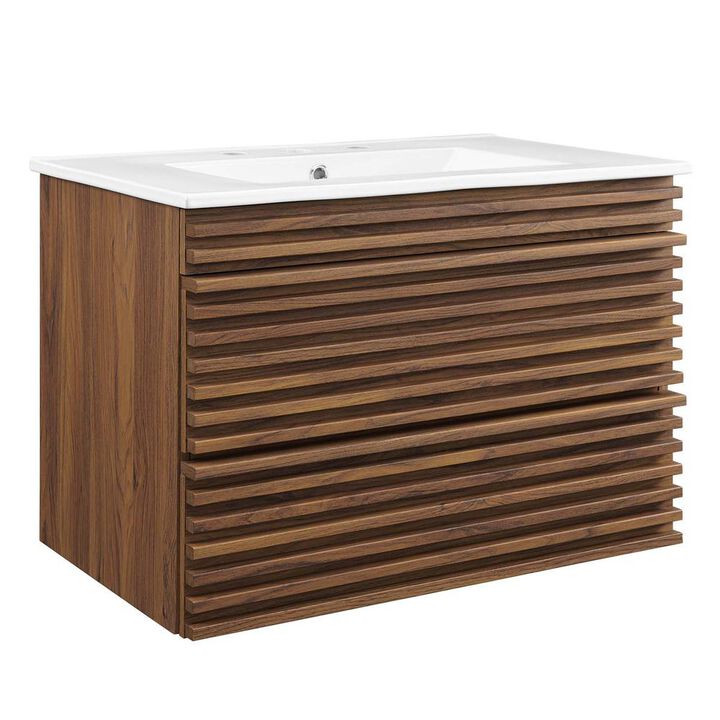 Modway Render 30 Wall-Mount Bathroom Vanity