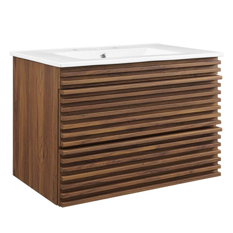 Modway Render 30 Wall-Mount Bathroom Vanity