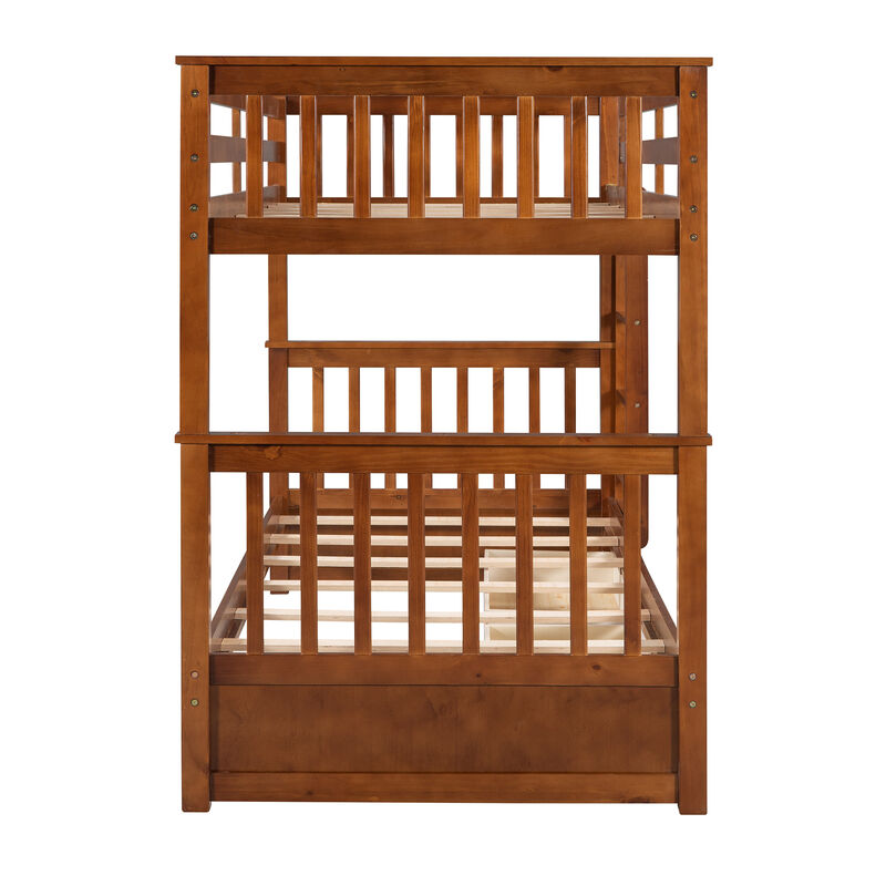 Merax Bunk Bed with Ladders and 2 Storage Drawers