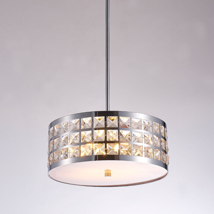 Pasargad Home Hermoza Collection Metal & Crystal Pendant Lights