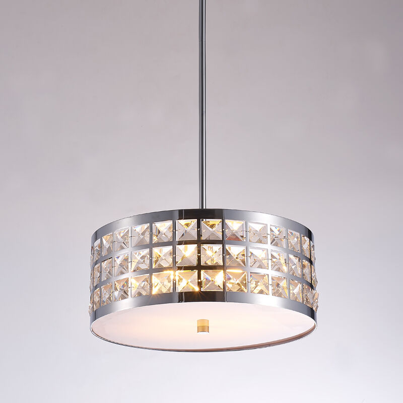 Pasargad Home Hermoza Collection Metal & Crystal Pendant Lights