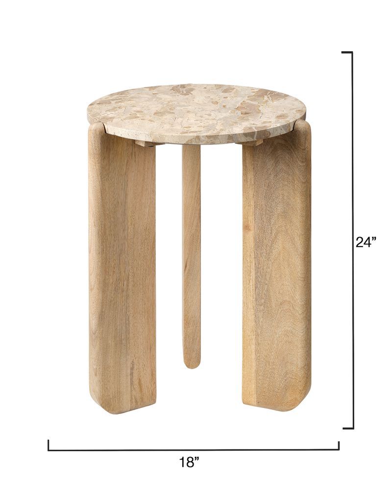 Quarry Side Table, Natural