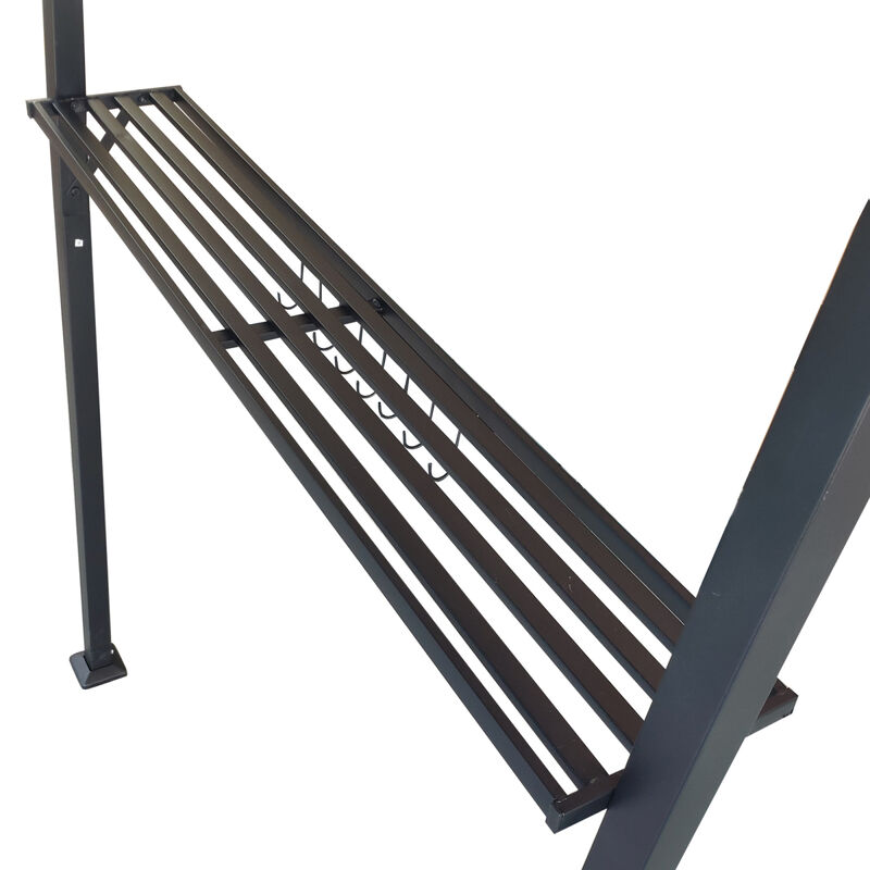 Outdoor Grill Gazebo 8 X 5 FT, Shelter Tent, Double Tier Soft Top Canopy And Steel Frame